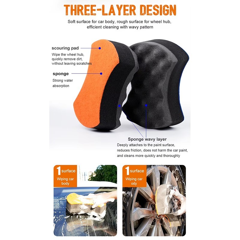 Met behulp van autoverzorgingsproducten Melamine Sponge