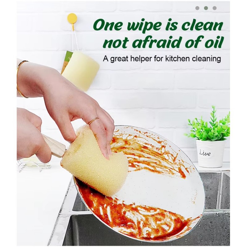 Potpannenborstels Bionische Loofah-schuursponsjes